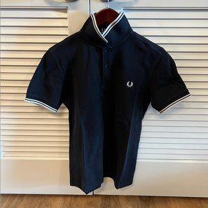 Fred Perry Short Sleeve Polo, Navy + White